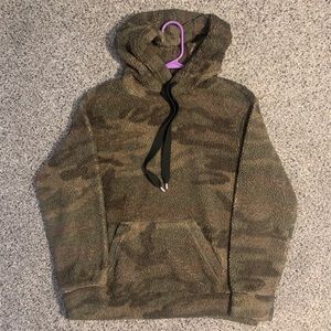 Camo Sherpa Hoodie